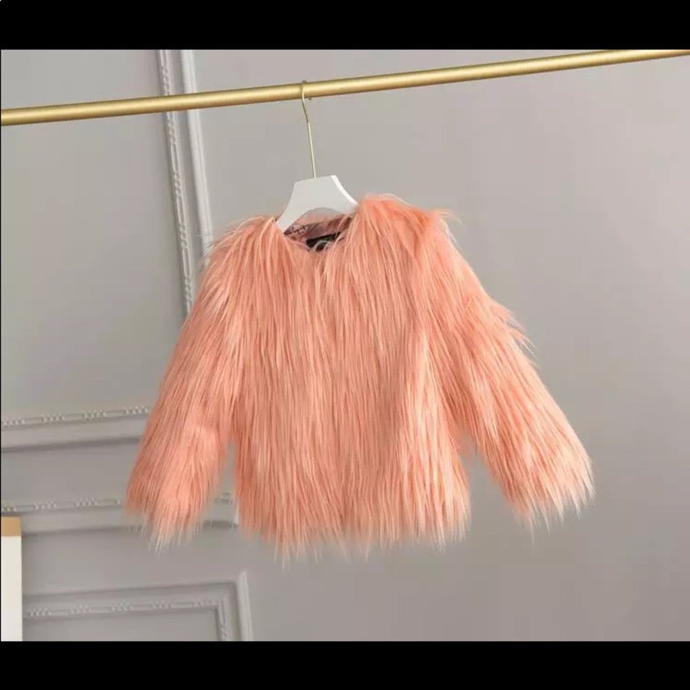 Little Girls Faux Fur Coat/jacket